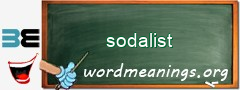 WordMeaning blackboard for sodalist